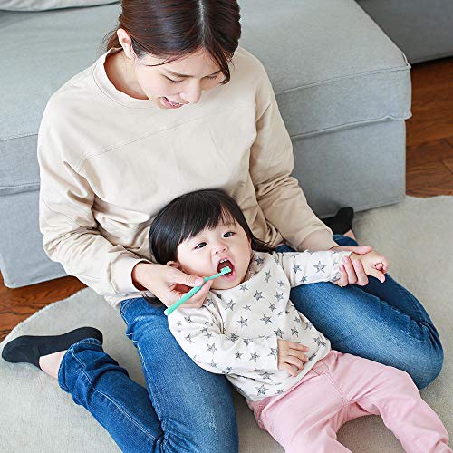 Pigeon Toothbrush for Kids with Wide Head and Curved Neck 2-Pack