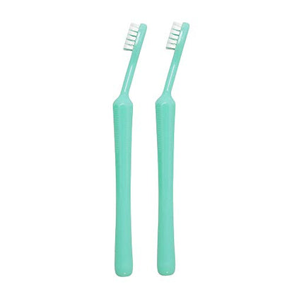 Pigeon Toothbrush for Kids with Wide Head and Curved Neck 2-Pack