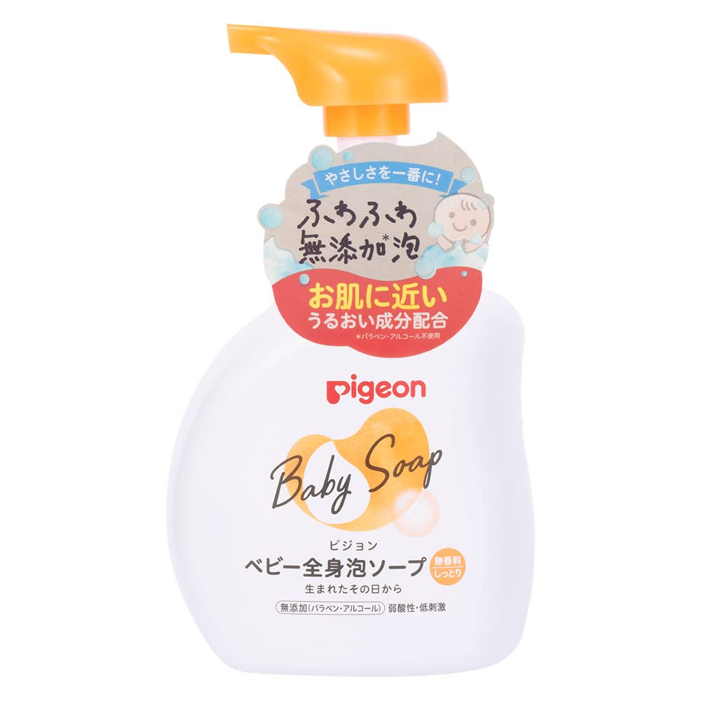 Pigeon Baby Whole Body Foam Soap, Moist 500ml