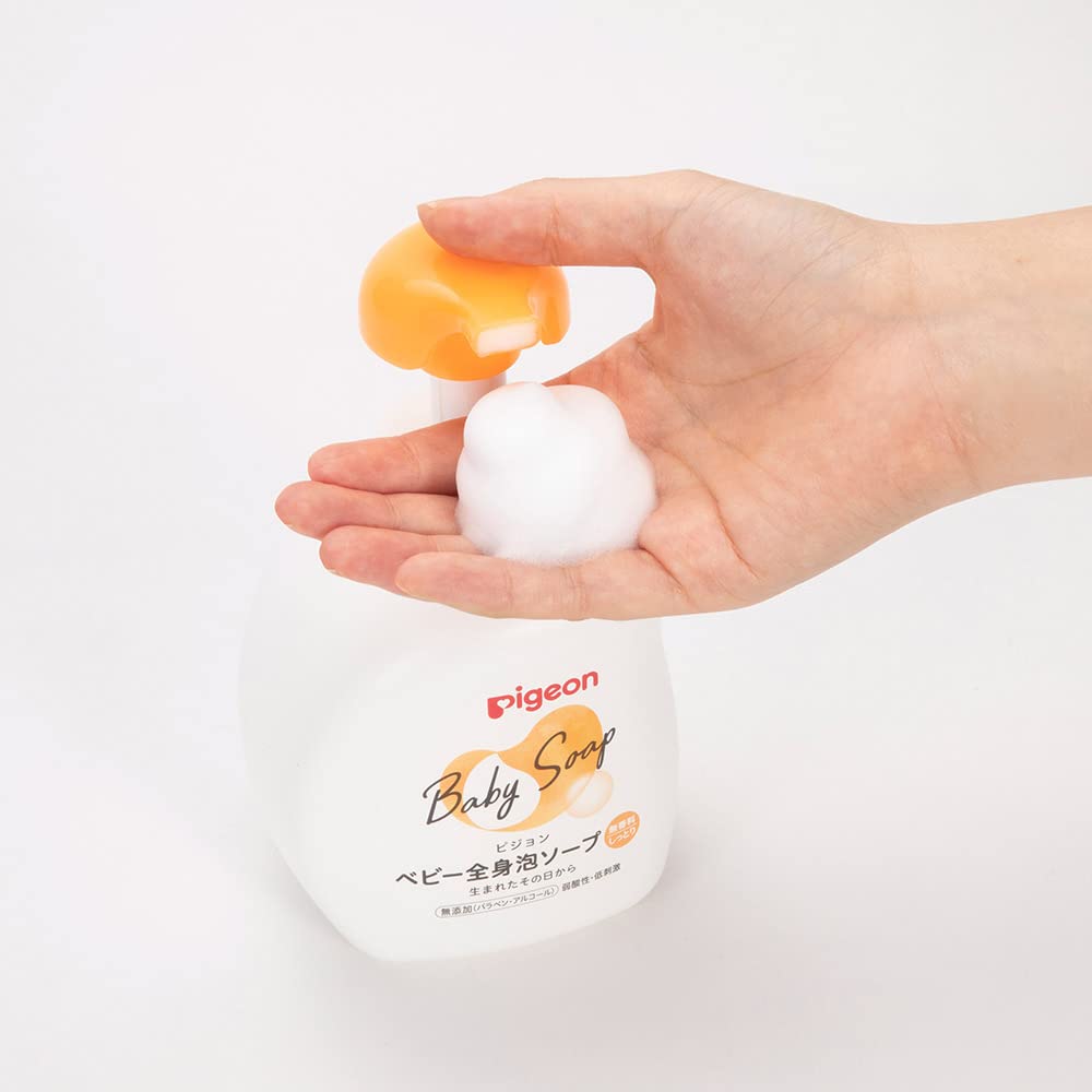 Pigeon Baby Whole Body Foam Soap, Moist 500ml