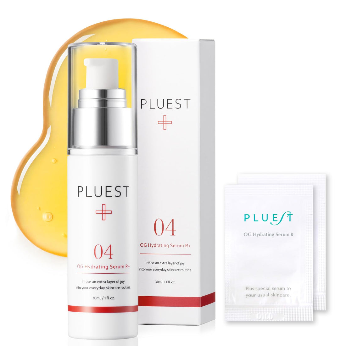 PLUEST Hydrating Serum R+ with Vitamin C 30ml for Japanese Skincare