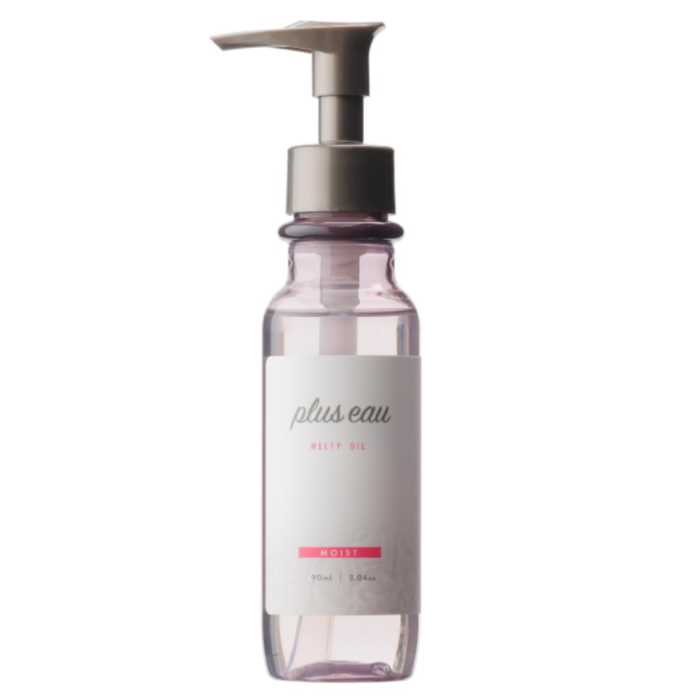 plus eau Melty Oil 90ml Moisturizing White Floral &amp; Pear Fragrance Hair Oil Leave-in Treatment with Nano Ceramides for Smooth Hair