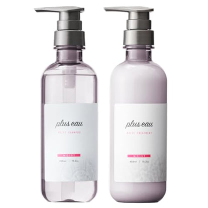 plus eau Shampoo Treatment Melty Silk Beauty Serum Ingredients Included 450ml 2 Bottles Set