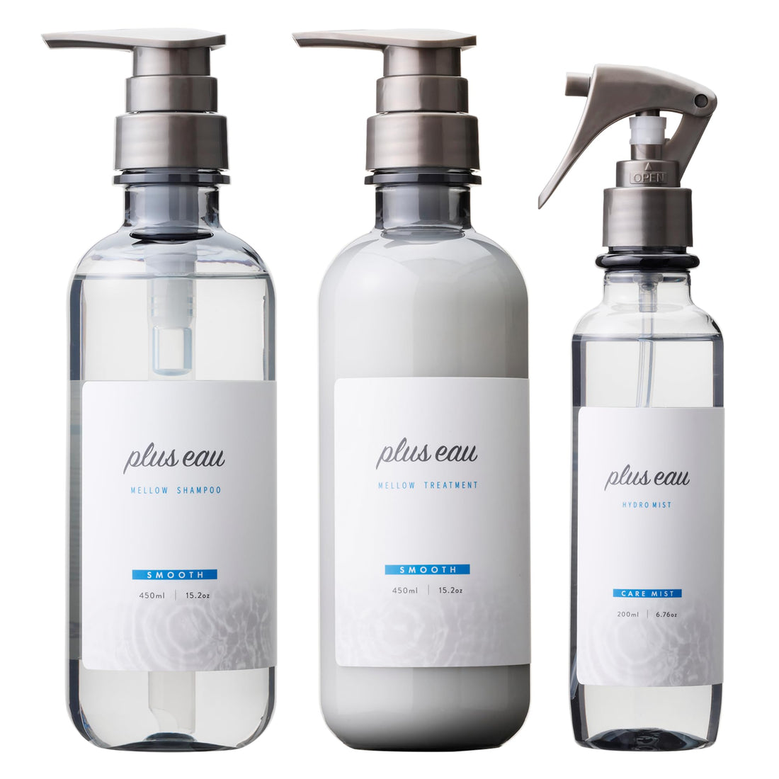 plus eau Shampooing et Traitement Hydratant 450ml Set