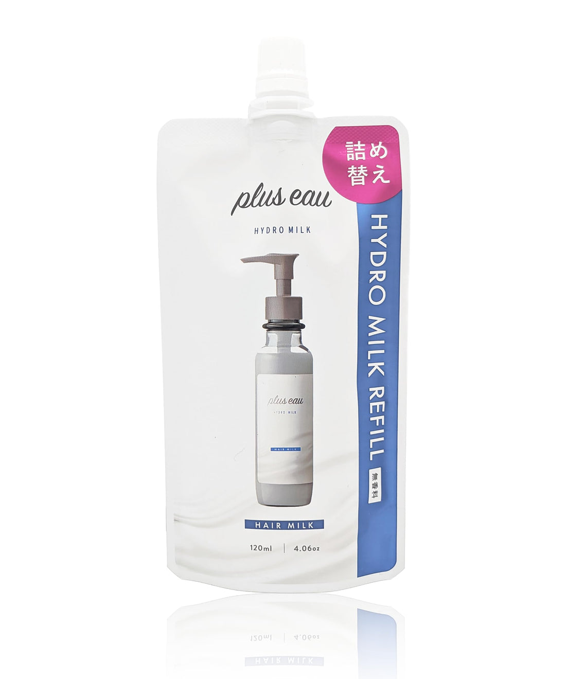 plus eau Hydro Milk Hair Treatment 120ml Fragrance-Free Refill