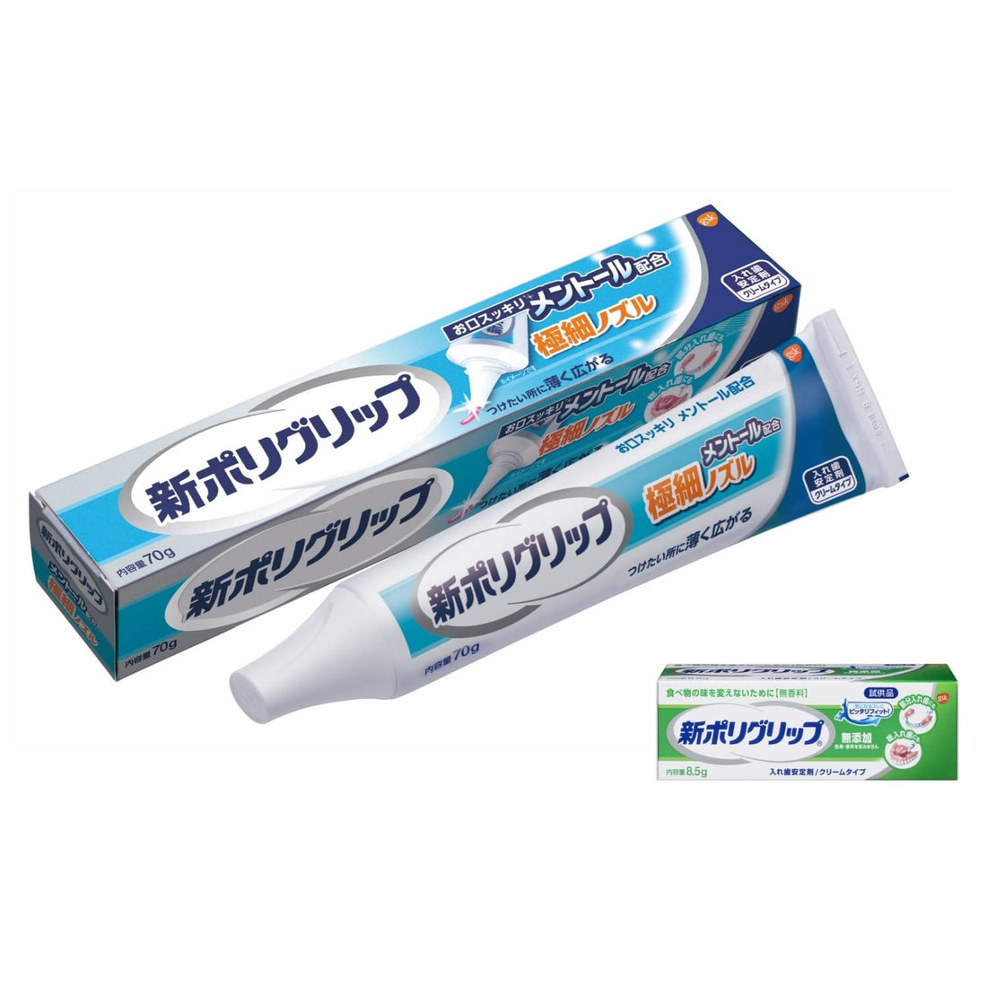 Porigurippu Denture Adhesive with Menthol 70g and Bonus 8.5g