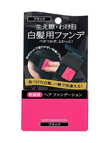 PRIOR Hair Foundation Black 3.6g for Gray Hair Coverage
