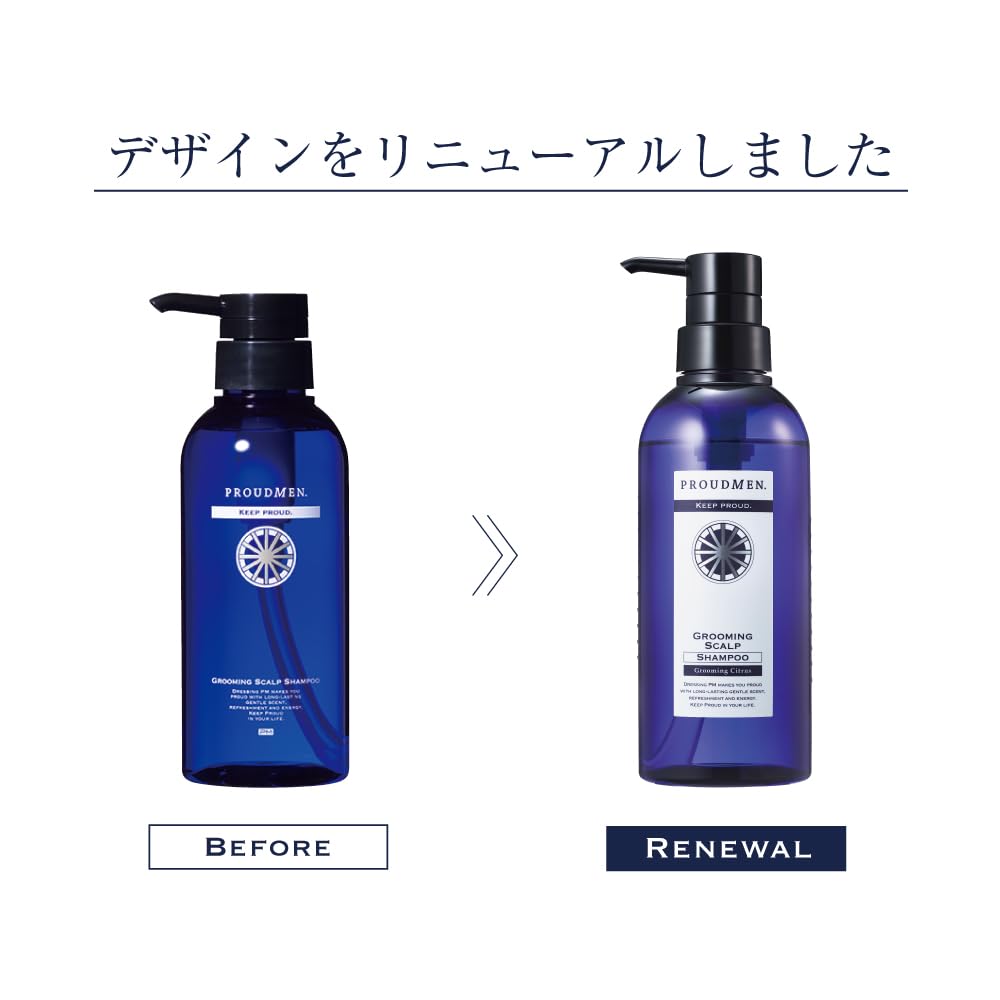 PROUDMEN Scalp Shampoo Citrus Scent 400ml for Japanese Hair Care