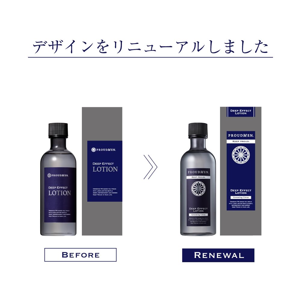 PROUDMEN Deep Effect Lotion for Men 200ml with Citrus Scent