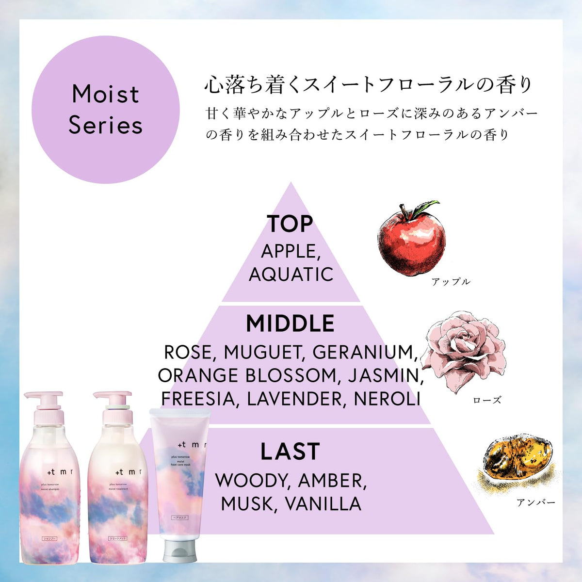 Purasutumoro Moist Repair Shampoo and Conditioner Set 350ml