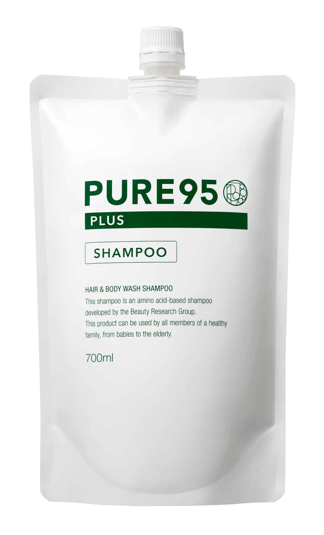 PURE95 P J Pure95 Plus Shampoo 700ml Refill Lightweight Formula