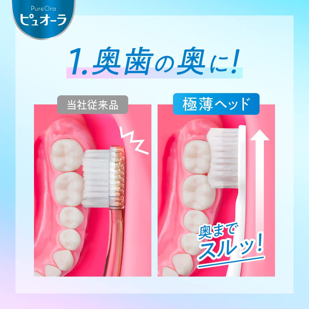 Pyuora Compact Toothbrush for Effective Cleaning