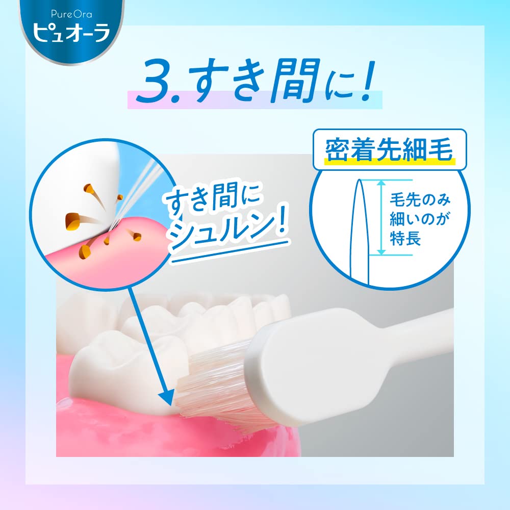 Pyuora Compact Toothbrush for Effective Cleaning