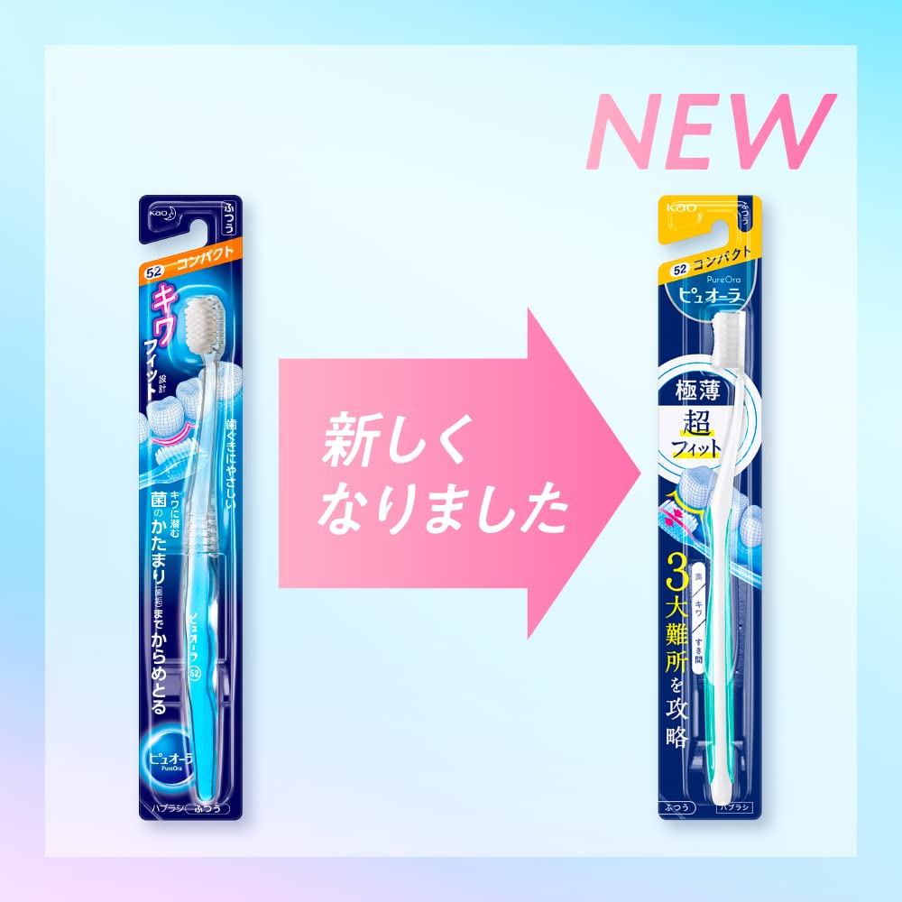 Pyuora Compact Toothbrush for Effective Cleaning