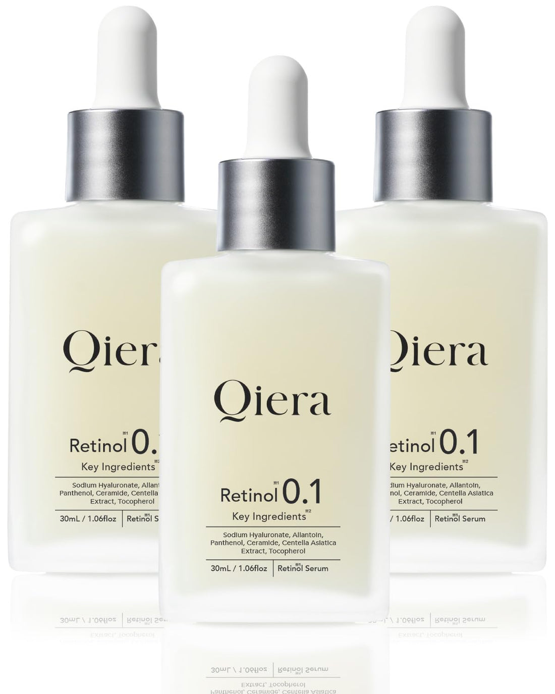 Qiera Retinol Serum 30ml Set with Peptides and Hyaluronic Acid