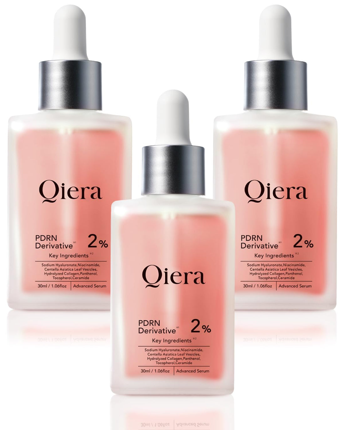 Qiera PDRN Serum Set with Hyaluronic Acid 30ml for Japanese Skincare