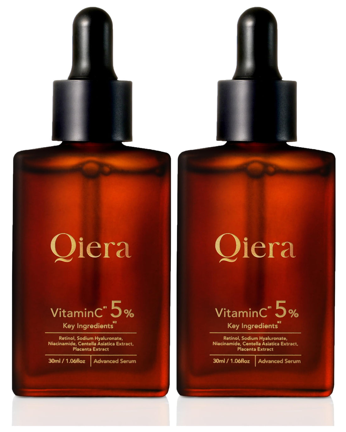 Qiera Vitamin C Serum 30ml Set with Niacinamide and Hyaluronic Acid