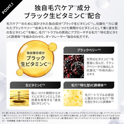 Quality 1st Super Black VC Serum 28 Shots for Japanese Skincare