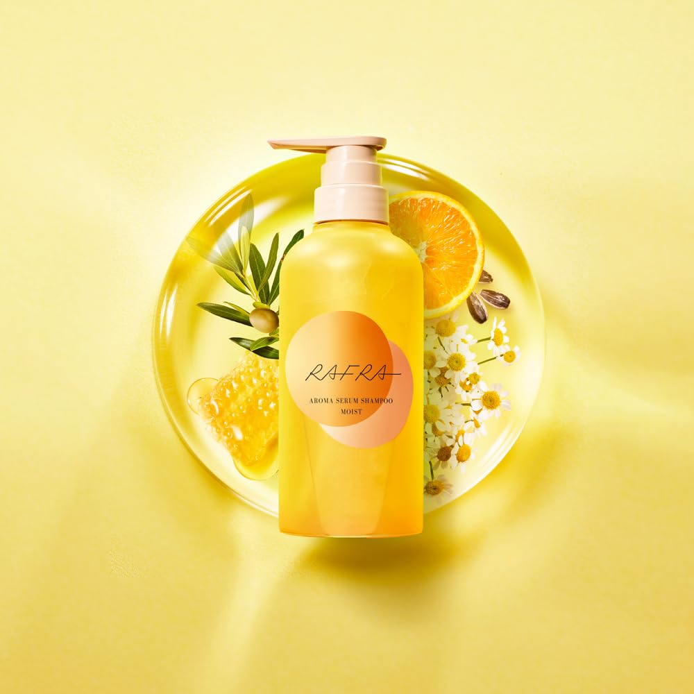RAFRA Moisture Shampoo 400ml and Refill 330ml for Japanese Hair Care