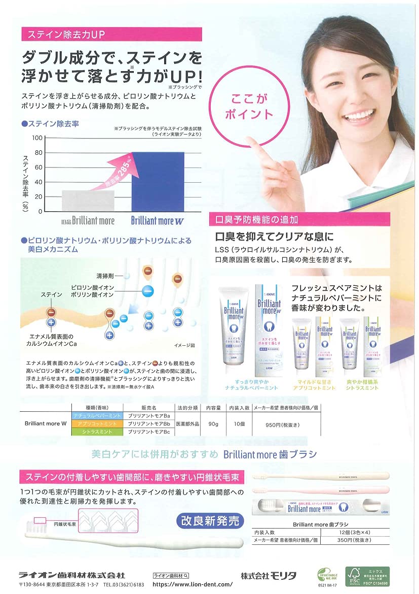Raionshikazai Citrus Mint Toothpaste 90g for Brightening