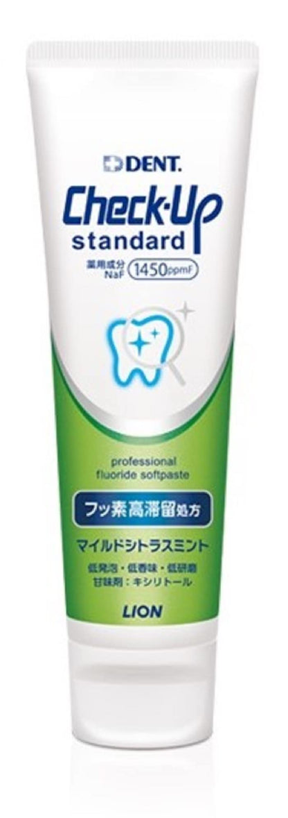 Raionshikazai Check Up Standard 1450F 135g Mild Citrus Mint Toothpaste