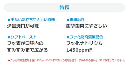 Raionshikazai Check Up Standard 1450F 135g Mild Citrus Mint Toothpaste