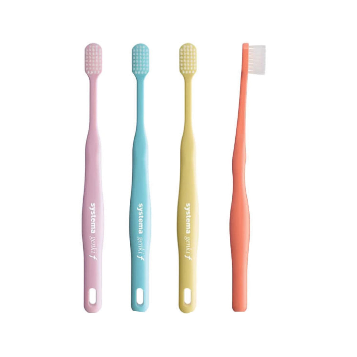 Raionshikazai Genki F Wide Head Toothbrush for Smaller Mouths