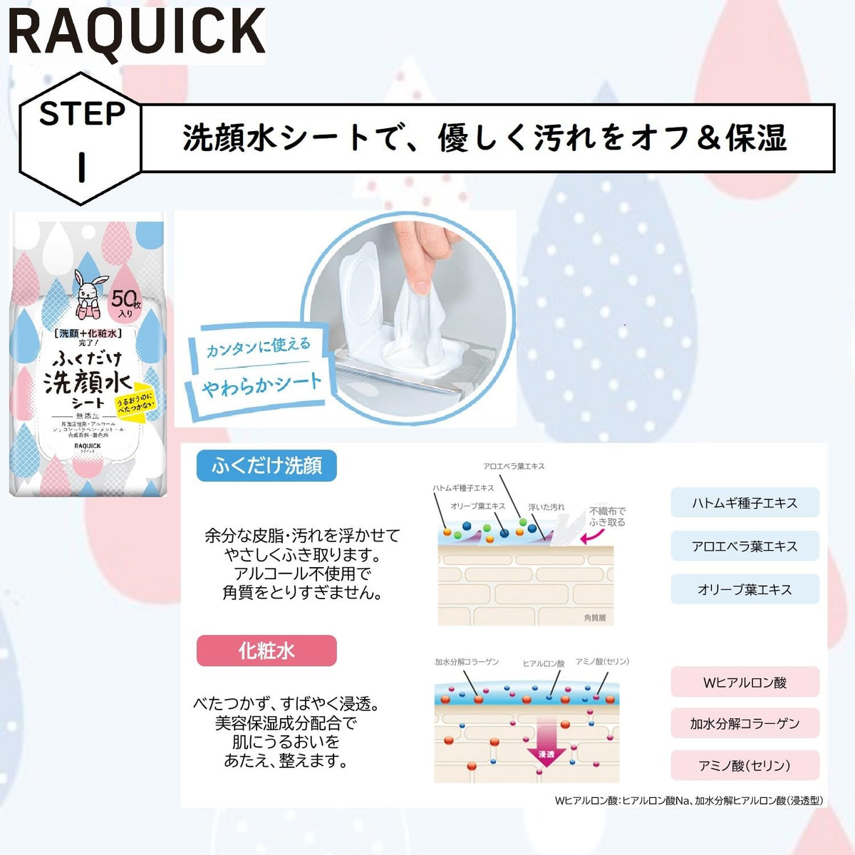 ラクイック Nettoyant et Brume Hydratante Set pour Soin Rapide