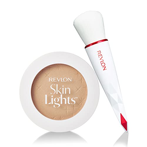 Reburon Skin Light Pressed Powder Kit with Brush and SPF 25