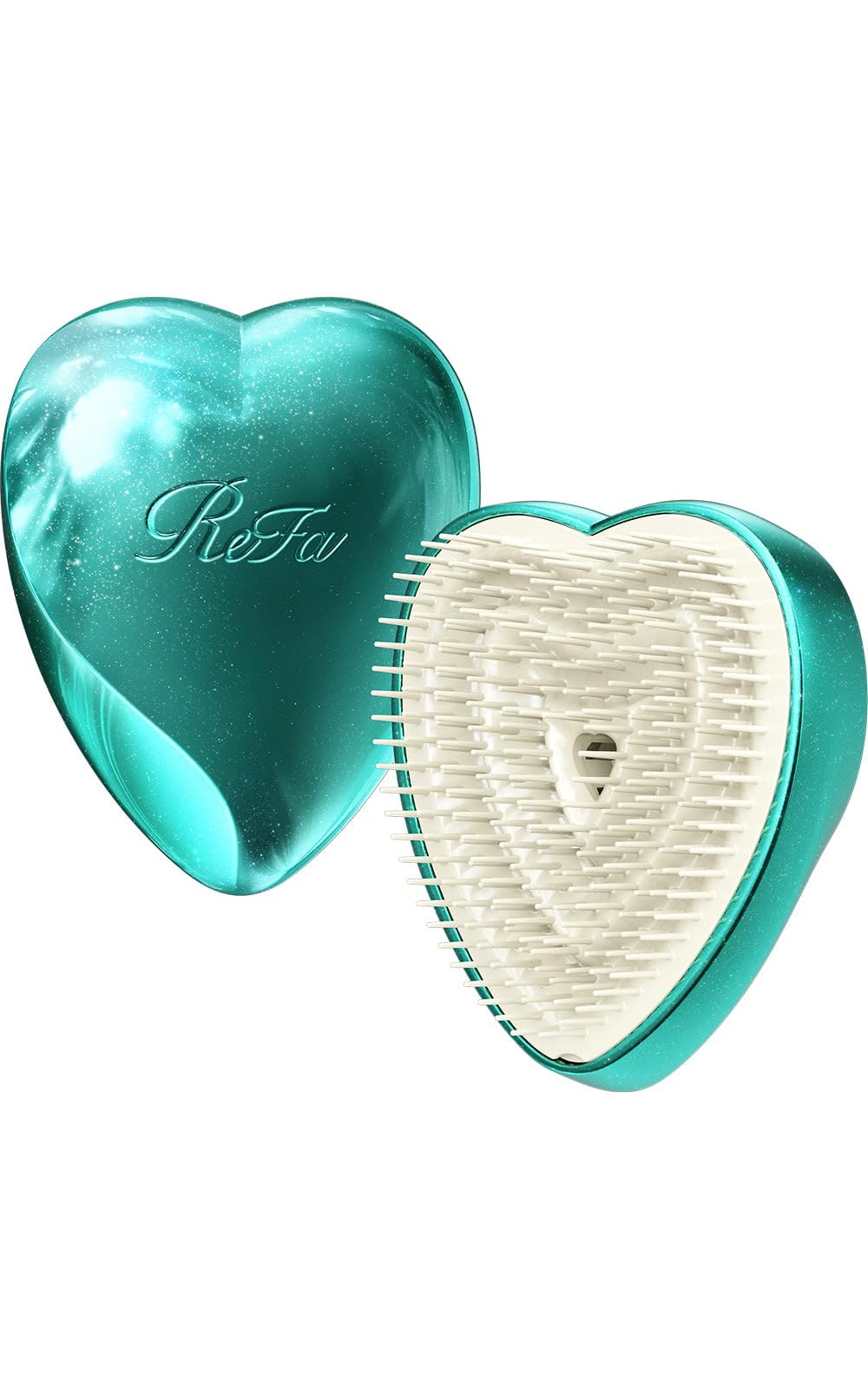 ReFa Heart Brush Hair Treatment Mint Green