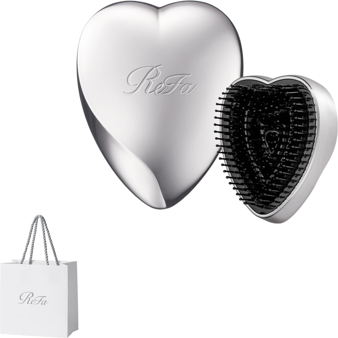ReFa Heart Brush Mini Hair Care Tool with Shopper