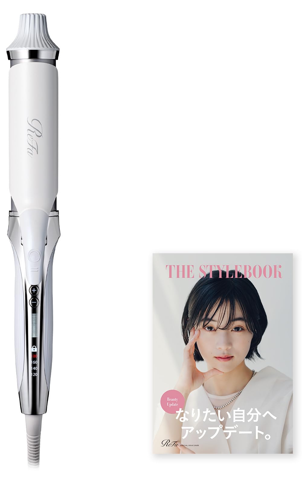 ReFa CURL IRON PRO 38mm Hair Styling Tool with Guidebook