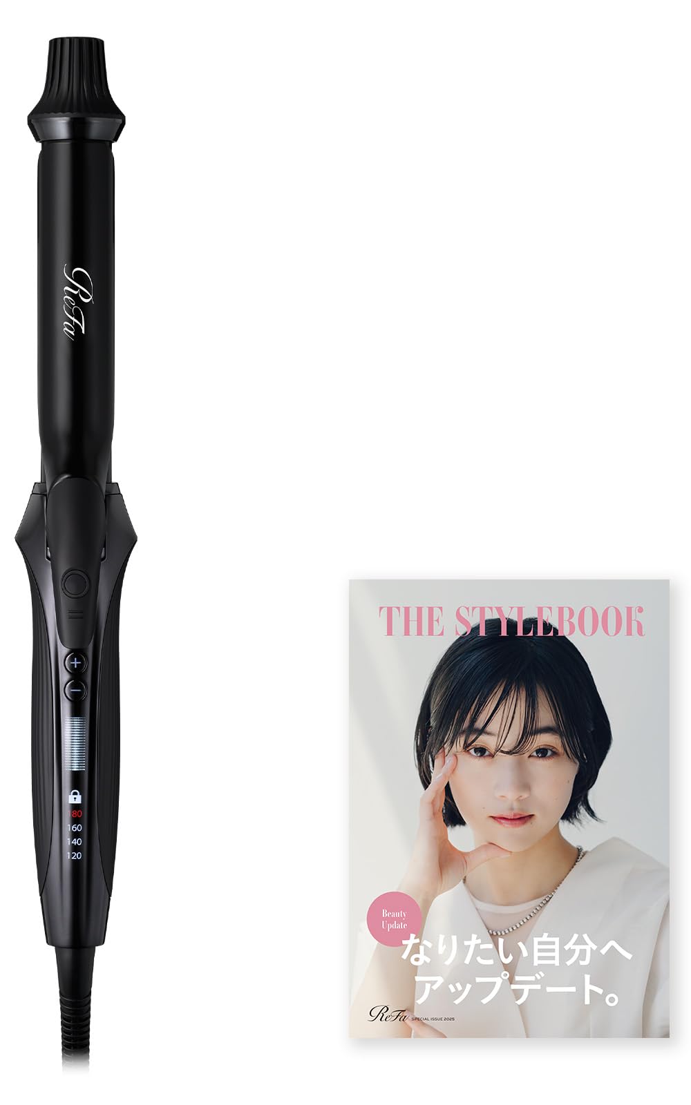 ReFa Curl Iron Pro 26mm with Hair Arrangement Guide Book