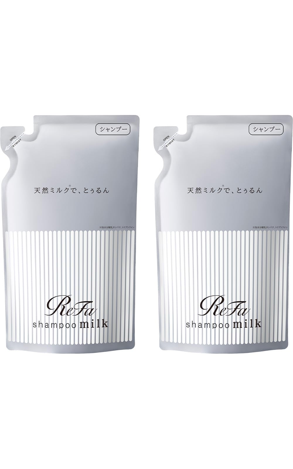 ReFa Milk Protein Shampoo Refill Set with White Floral Musk