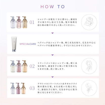 ReFa Milk Protein Shampoo and Treatment Set for Japanese Skincare