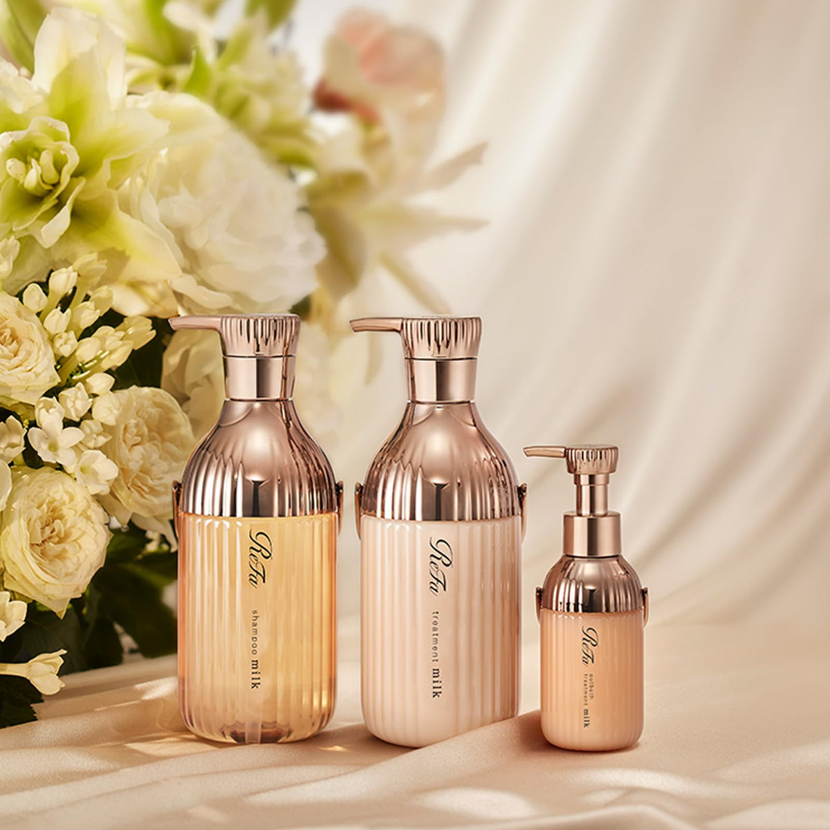ReFa Milk Protein Set for Nourishing Hair Care Routine