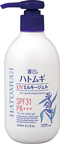 Reihaku Hatomugi UV Milky Gel SPF 31 250ml for Daily Use