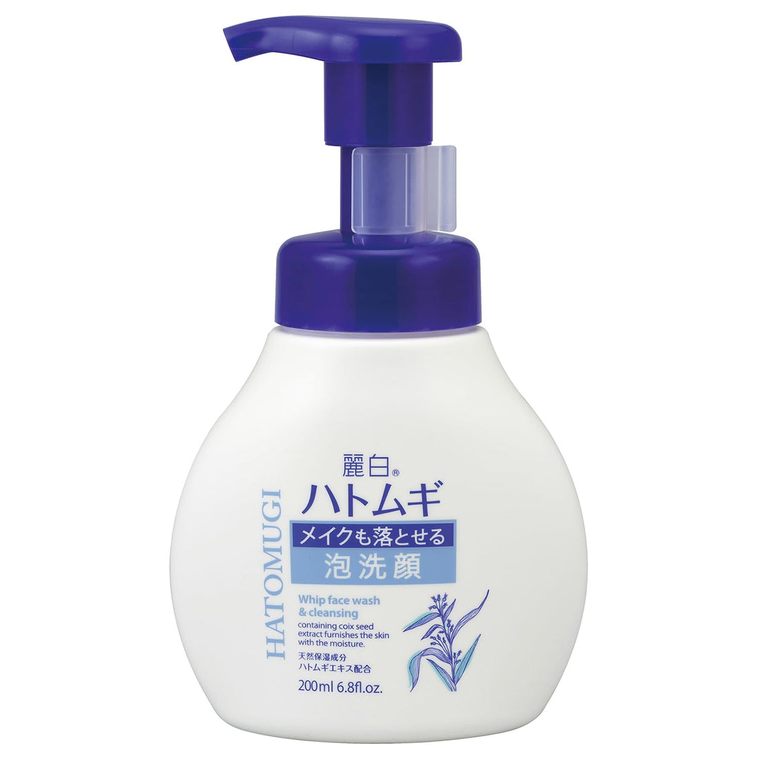 REIHAKU 麗白 ハトムギ メイクも落とせる泡洗顔 本体 200ml