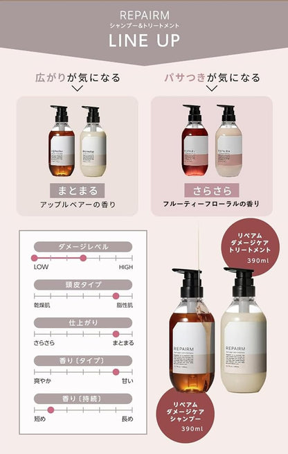 Repairm Moist Repair Shampoo and Treatment Set 15 Protein 500ml