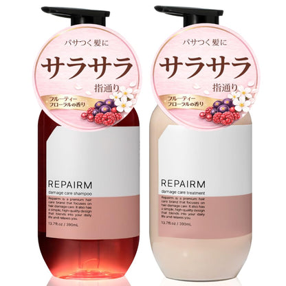 Repairm Shampoo et Traitement 350ml Ensemble pour Cheveux Abîmés