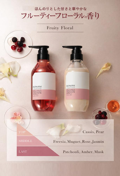 Repairm Shampoo et Traitement 350ml Ensemble pour Cheveux Abîmés