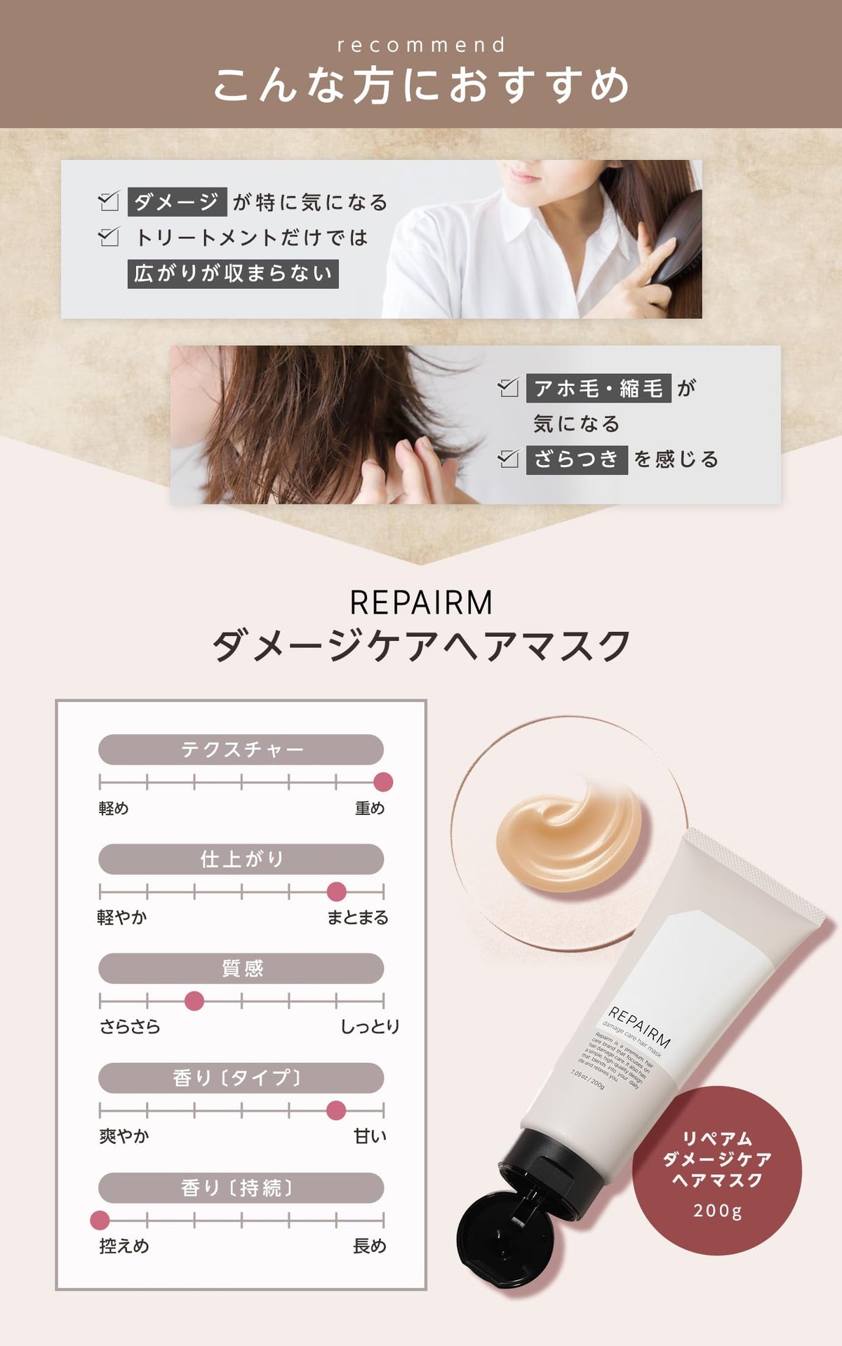 Repairm Hair Mask for Damaged Hair 200g