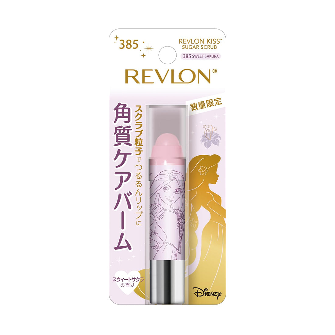 REVLON Kiss Sugar Scrub DISNEY 385 Sweet Sakura, gommage lèvres au doux parfum de sakura 2.6g