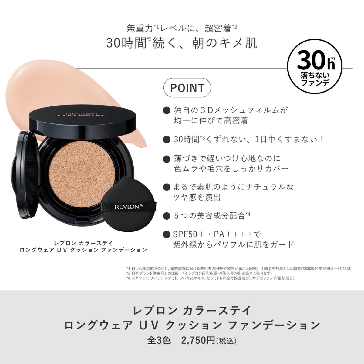 REVLON ColorStay Longwear UV Cushion Foundation 12.5mL for Bright Skin