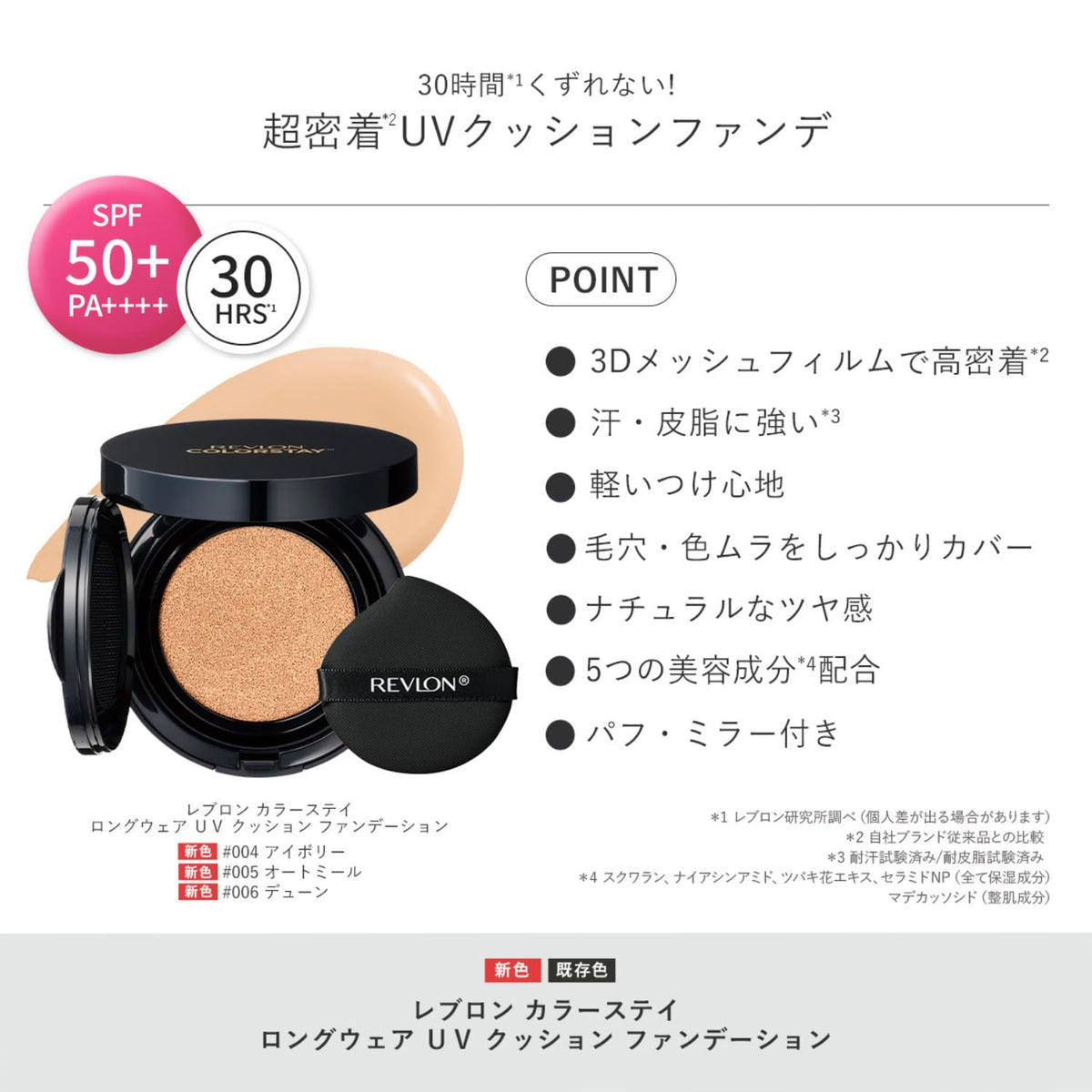 REVLON ColorStay Longwear UV Cushion Foundation SPF50+ 12.5g