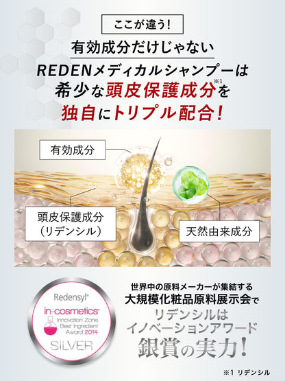 REDEN Shampoo with Amino Acids 320ml for Japanese Hair Care