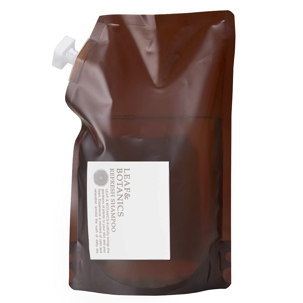Leaf &amp; Botanics Refreshing Shampoo Refill 1200ml for Japanese Hair Care