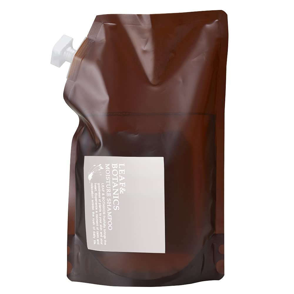 Leaf &amp; Botanics Moisture Shampoo Refill 1200ml for Japanese Hair Care
