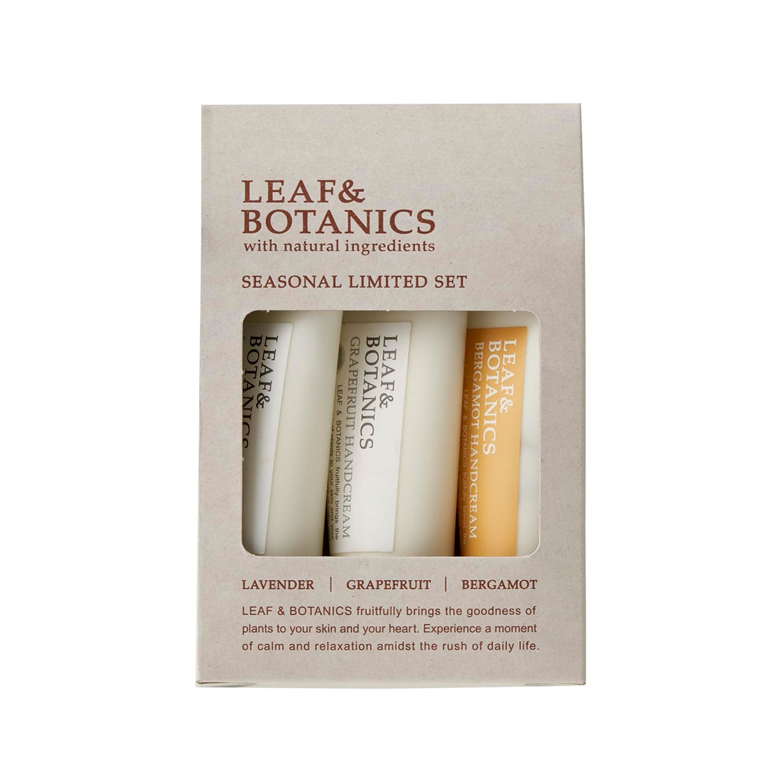 Leaf &amp; Botanics Hand Cream Set with Natural Oils and Butters