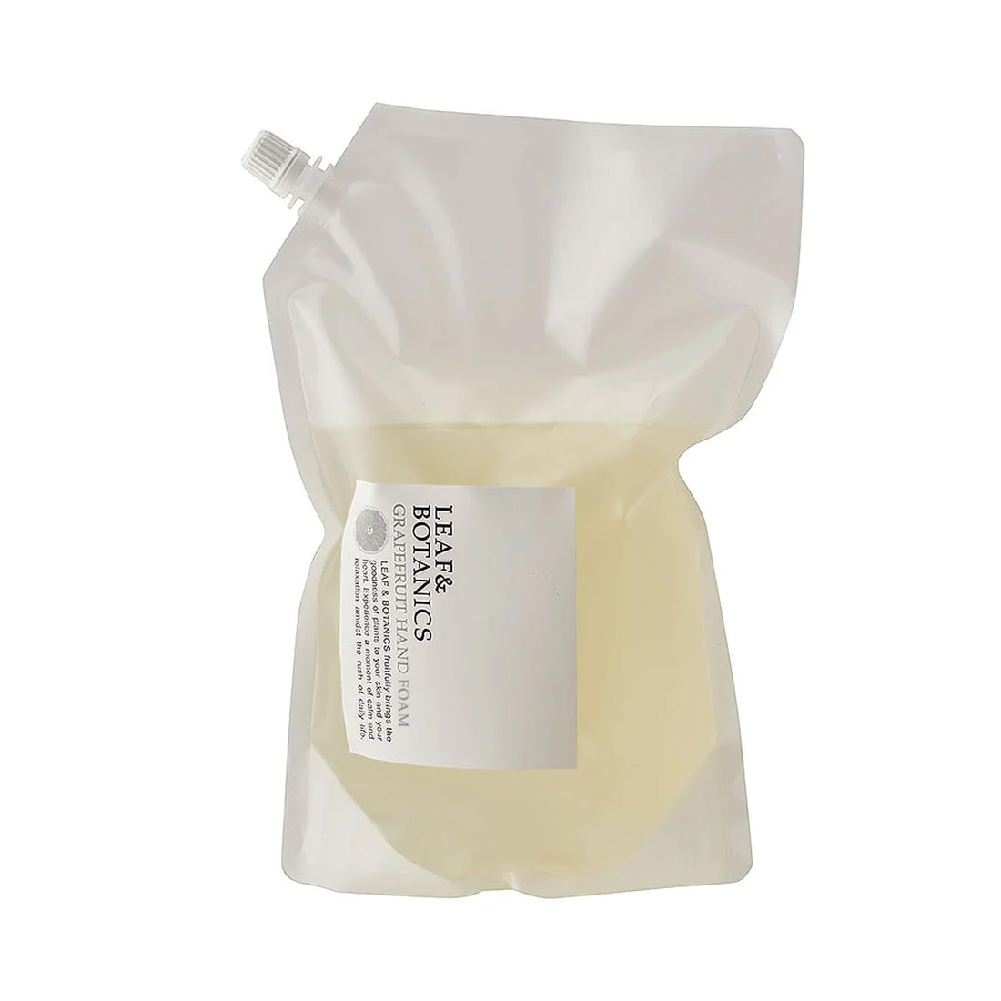 Leaf &amp; Botanics Savon mousse pour les mains au pamplemousse, recharge 1200mL